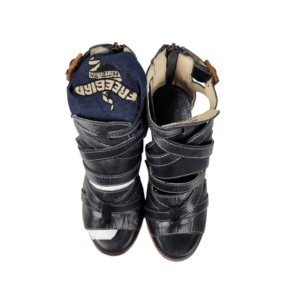 NWOB NEVER WORN Freebird Claw Black Leather Women's Size 8 - Picture 8 of 13